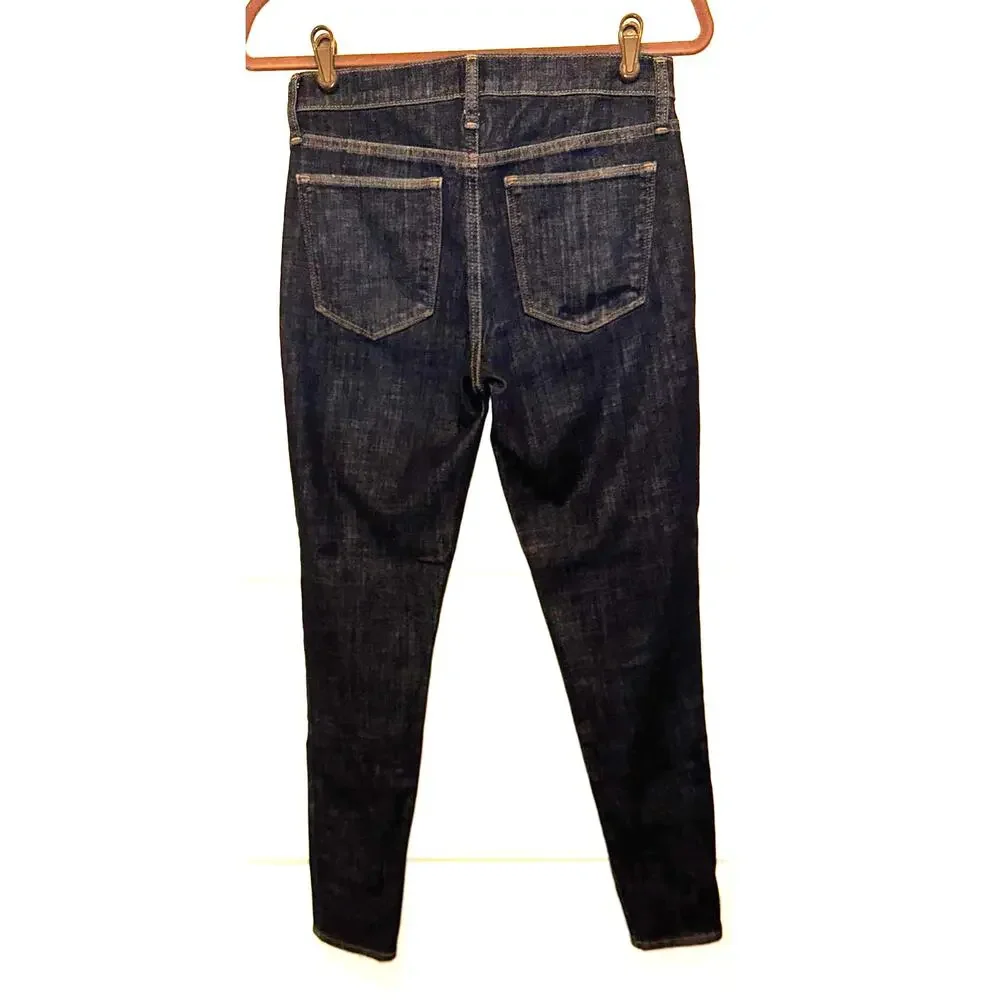 Gap Denim‎ Jeans Womens Size 27R (26x28) True Skinny Dark Wash READ
